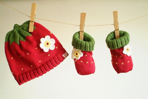 Babyset "Erdbeere"